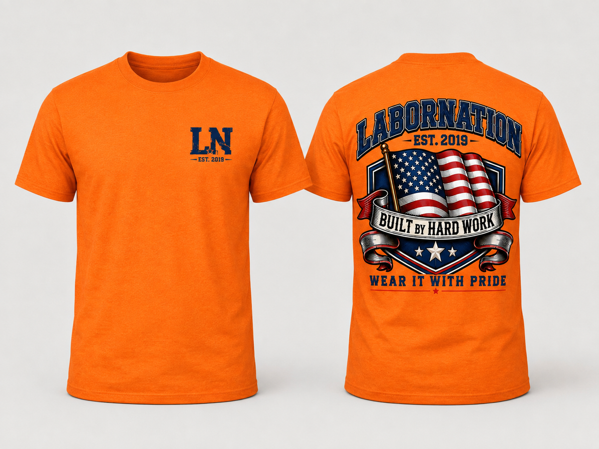 LaborNation American Flag T-Shirt