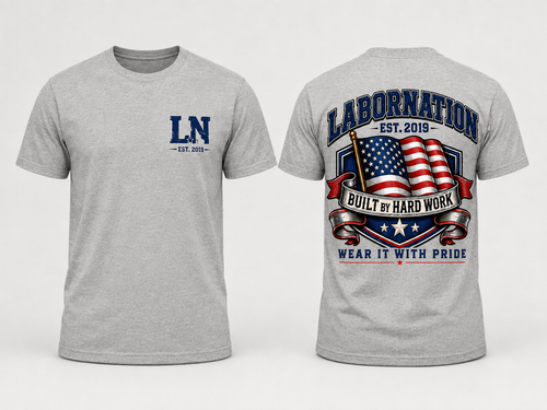 LaborNation American Flag T-Shirt